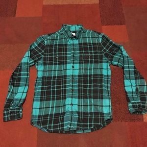 American Eagle Teal Flannel